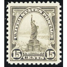 566, Mint VF/XF NH 15¢ - PFC Certificate Graded 85 * Stuart Katz