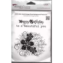 Heartfelt Creations. Bold Vintage Floret Background Stamp Set. Stamping Crafts