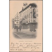 Place St-François, Lausanne, c.1900 - CPA