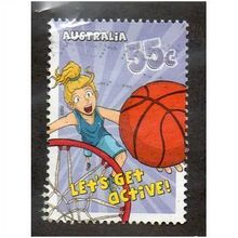 AUS 2009 55c 'LETS GET ACTIVE' FINE USED (EBID29-087)