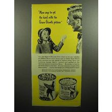 1947 Green Giant Peas & Niblets Corn Ad - Mom Says