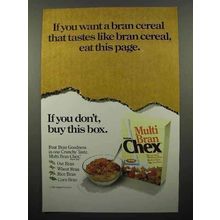 1991 Ralston Multi Bran Chex Cereal Ad - Eat This Page