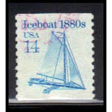 Used 2134 14c Iceboat Very Fine PA5961