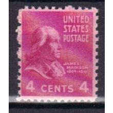 808 4c James Madison Barely Clears MNH B0121