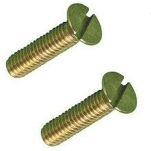 M5 (5mm) SOLID BRASS MACHINE SCREWS SLOTTED CSK COUNTERSUNK HEAD BOLTS METRIC