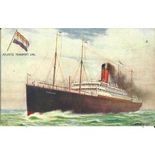 Atlantic Transport Line SS MINNEWASKA Tuck Oilette Postcard (9126)