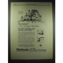 1929 Sturtevant Unit Heater-Ventilator Ad - Summer