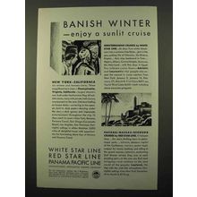 1929 IMM Cruise Ad - Banish Winter, Enjoy Sunlit Cruise