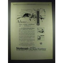 1929 Sturtevant Unit Heater-Ventilator Ad - Enjoy Air