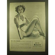 1945 Ansco Brovira Paper Ad - Beauty Temperament