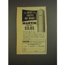 1955 Martin Steel Products Silos Ad - Costs No More