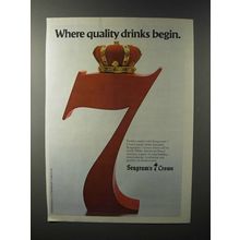 1979 Seagram's 7 Crown Whiskey Ad - Quality Drinks