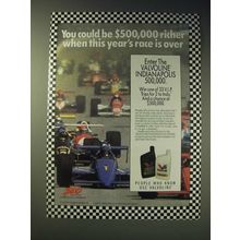 1989 Valvoline Oil Ad - You could be $500,000 richer when this year's race