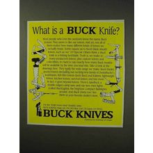 1992 Buck Knives Ad - What is a Buck Knife?