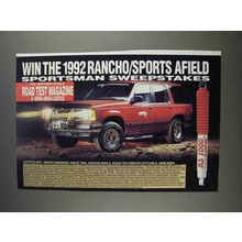 1991 Rancho RS 1000 Suspension Ad - Sweepstakes