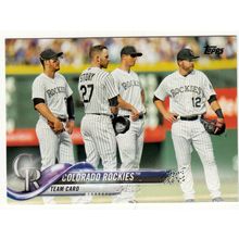 2018 Topps Series 1 baseball card 314 Colorado Rockies Team Card