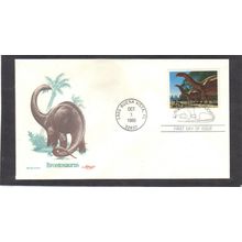 FDC Artmaster 2425 25c Brontosaurus (Cachet-U/A) CV40147