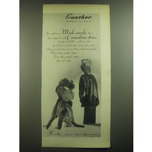 1946 Gunther Mink Scarfs Ad - No ordinary Mink Scarfs, these