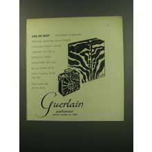 1949 Guerlain Vol de Nuit Perfume Advertisement