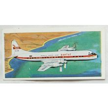 1962 Lyons Tea card Wings Across the World No. 18 Lockheed Electra