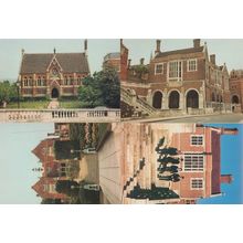 Harrow School Library Speech Room Memorial 4x Postcard s