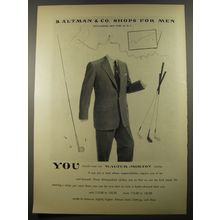 1954 B. Altman Walter Morton Clothes Ad - You should wear