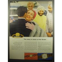 1955 Gruen Nocturne and Taperflow Watches Ad - The story in back of the Gruen