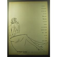 1960 Andrew Geller Shoes Ad - A natural For travelers far and near