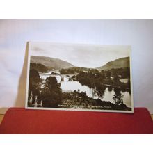 THE BRIDGE, DUNKELD, PERTH & KINROSS, used postcard RP by Valentine c.1933 =
