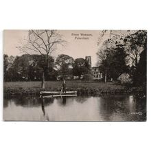 River Wensum, Fakenham, Norfolk, RP Postcard