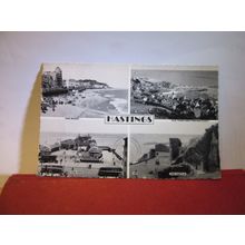 multiview, HASTINGS, SUSSEX. used postcard 1964 pm =
