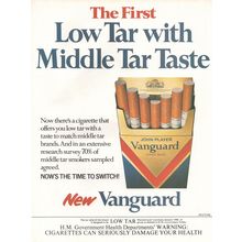 JOHN PLAYER VANGUARD King Size CIGARETTES tobacco : Original Vintage 1979 Advert