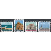 Polish Cities: 4 Values - Poland 2005/6 - FH - MiNr 4190, 4199, 4212 & 4238