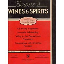 bownes wines spirits 1934 vintage advertising regulations cover print