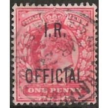 1902 O21 1d Scarlet Inland Revenue Official Very Fine Used ..