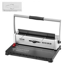 Coil Spiral Binding Machine, Manual Book Maker 34-Holes Binding 120 Sheets, ...