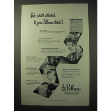 1950 Pullman Car Ad - What's Attached to Your Ticket