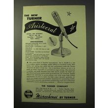 1950 Turner 50D Dynamic Aristocrat Microphone Ad