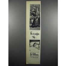 1950 Pullman Rail Cars Ad - For a Carefree Trip