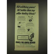1950 Purex Bleach Ad - Full Whitening Power