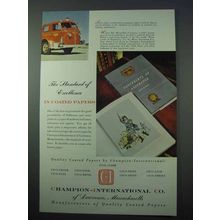 1953 Champion-International Coated Paper Ad