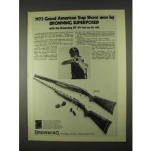 1974 Browning Lightning Superposed & BT-99 Shotguns Ad