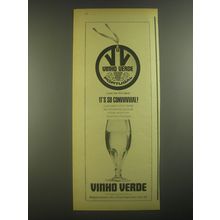 1967 Vinho Verde Wine Ad - It's so Convvivvial