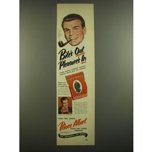 1951 Prince Albert Tobacco Ad - Bite's out pleasure's in