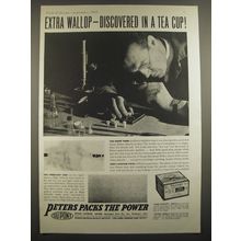 1938 Peters High Velocity Shells Ad - Extra wallop - discovered in a tea cup