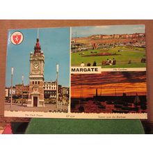 multiview, MARGATE, KENT used postcard by Elgate 1977 pm =