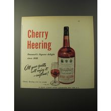 1953 Cherry Heering Liqueur Ad - All your guests will enjoy it - anytime