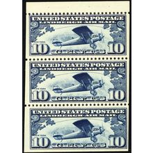 C10a, Mint VF NH 10¢ Lindbergh Airmail Booklet Pane - Stuart Katz