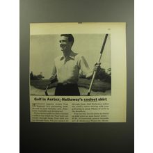 1957 Hathaway Aertex Shirt Advertisement - Golf in Aertex