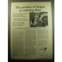 1957 Sugar Information, Inc. Ad - The problem of fatigue in reducing diets